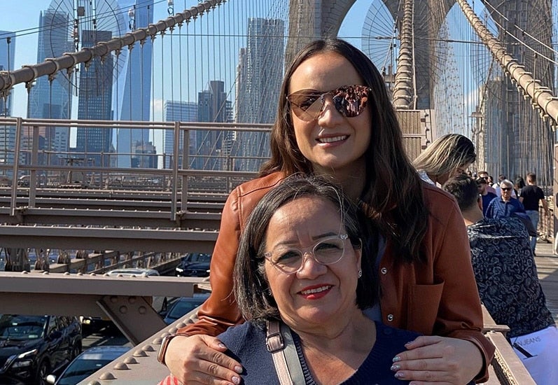 Paulina Gomez and her mother