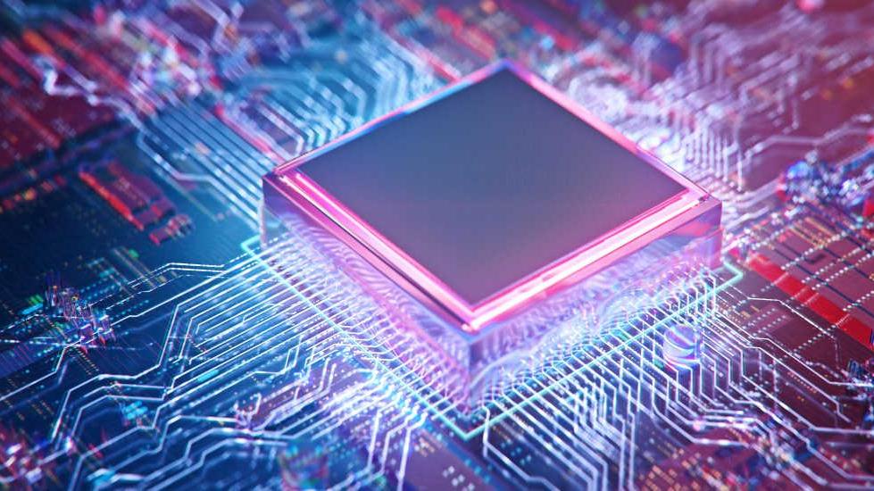 chip de computadora brillante