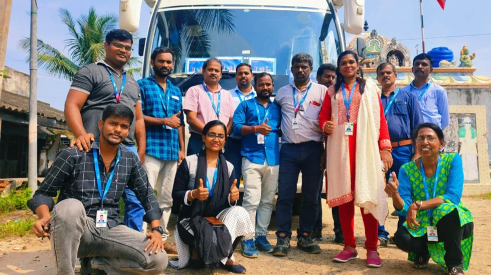 Vernetzung und Beitrag zu Communities auf der ganzen Welt: Chennai, Indien